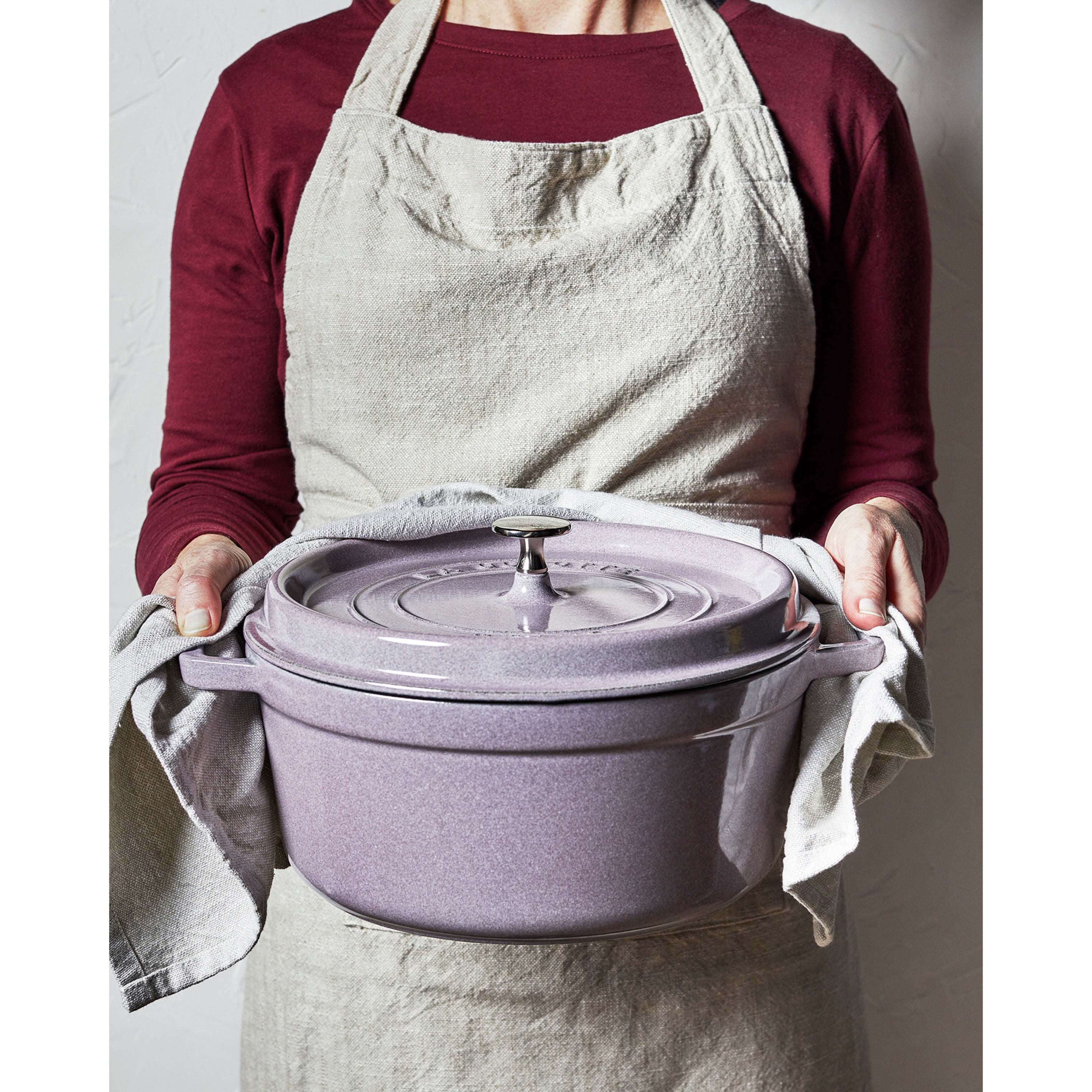 Staub 7 Qt. Cast Iron Dutch Oven in Lilac, Round Cocottes Series – Premium  Home Source