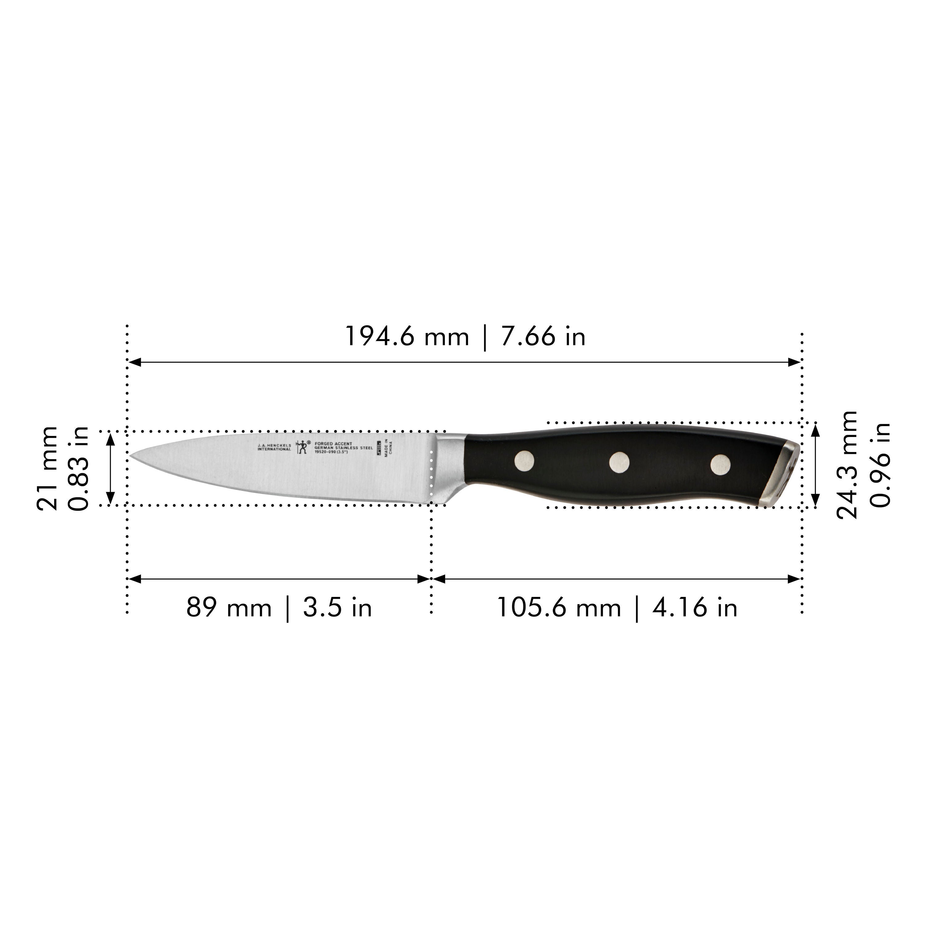 Henckels Forged Accent 3.5-inch Paring Knife - White Handle