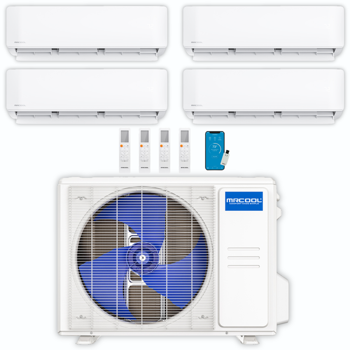 MRCOOL DIY Mini Split - 36,000 BTU 4 Zone Ductless Air Conditioner And