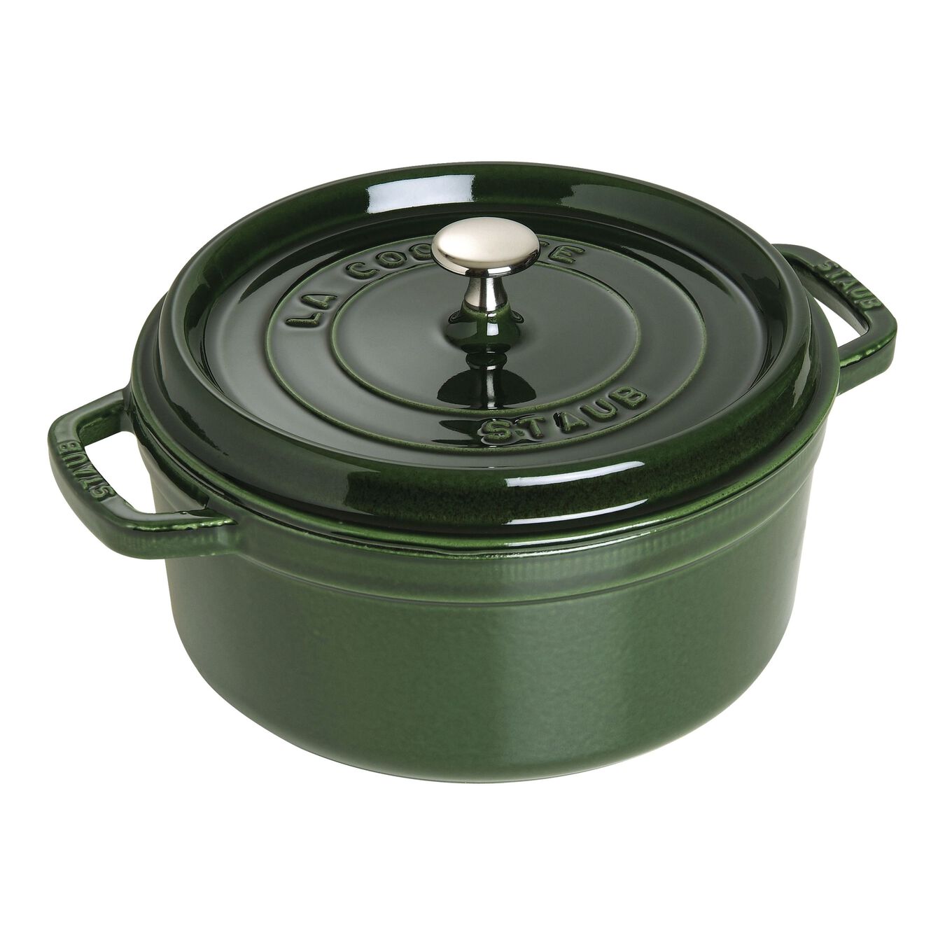 Staub 5.5 Qt. Cast Iron Round Dutch Oven in Basil – Premium Home Source