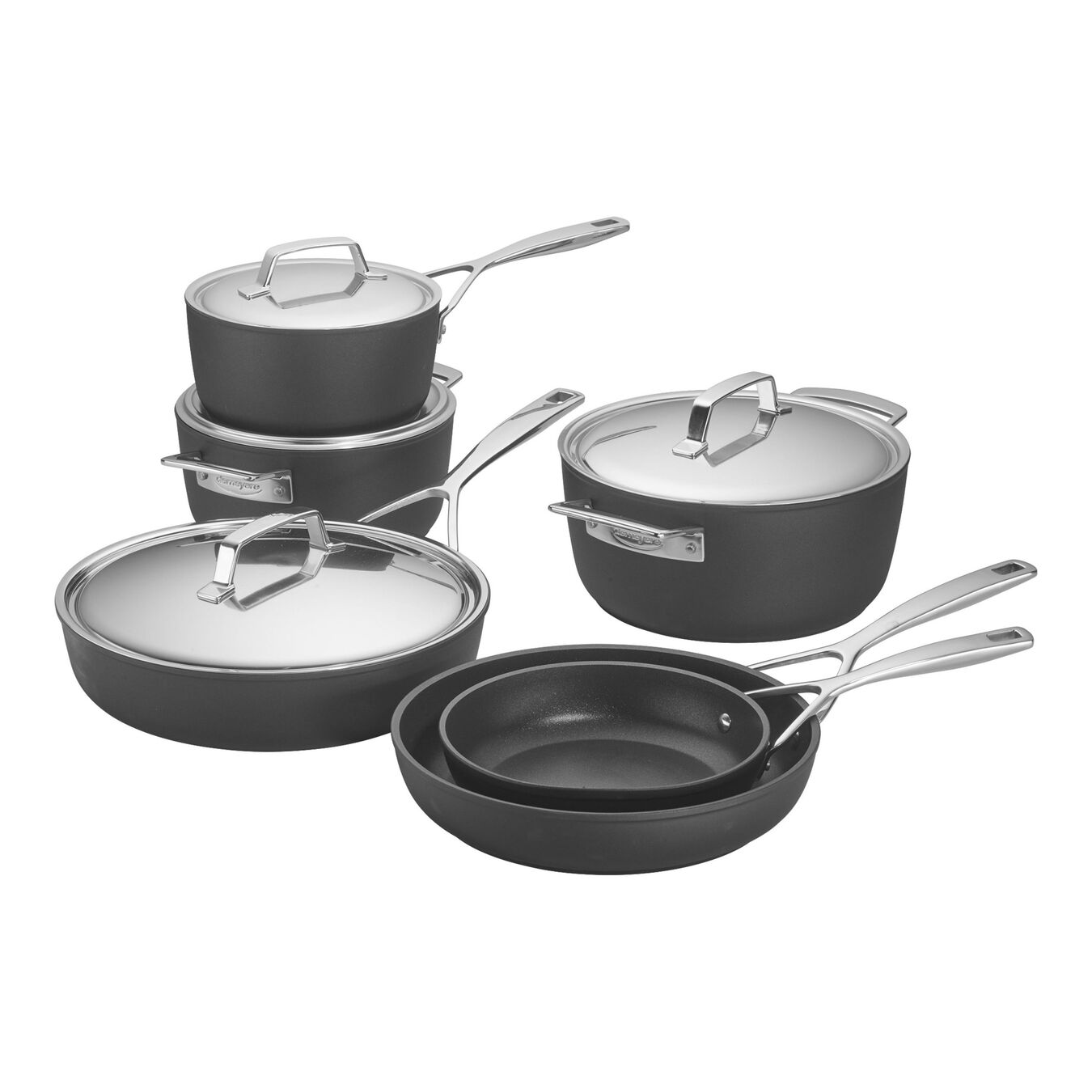 Demeyere Silver7 Stainless Steel 12-Piece Cookware Set