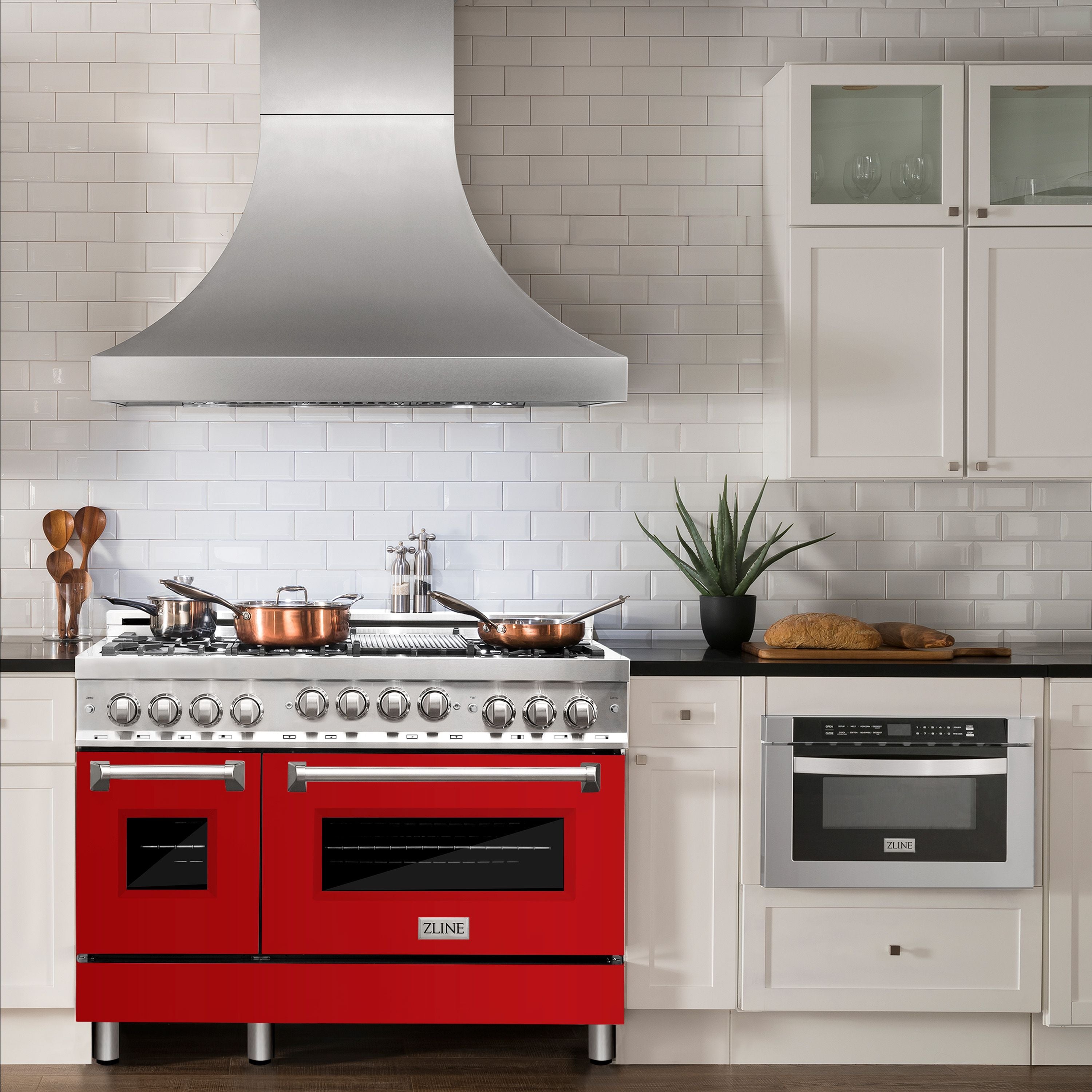 zline red stove