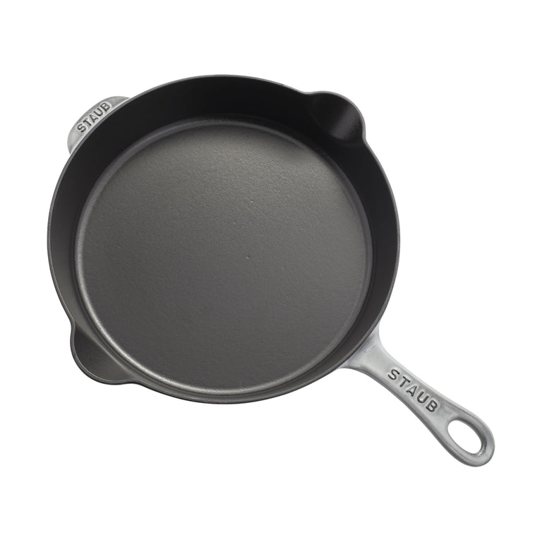 Staub Cast Iron - Fry Pans/ Skillets 13-inch, Double Handle Fry Pan, black  matte