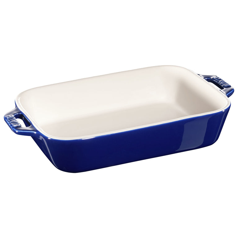 Staub 2-Piece Rectangular Baking Dish Set - Dark Blue