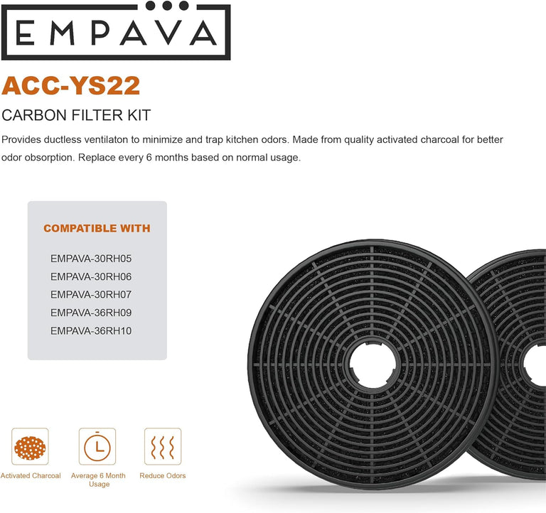 Empava Charcoal Filter for Range Hood, ACC-YS22