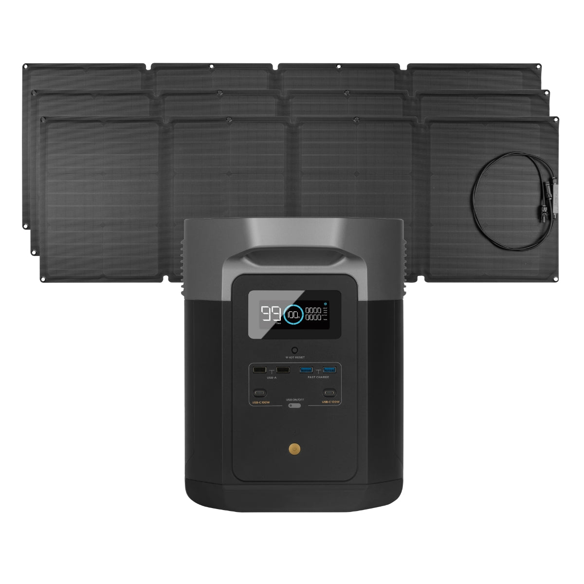 Ecoflow Package Delta Max 1600 Portable Power Station 1612wh And 3 Premium Home Source 1403