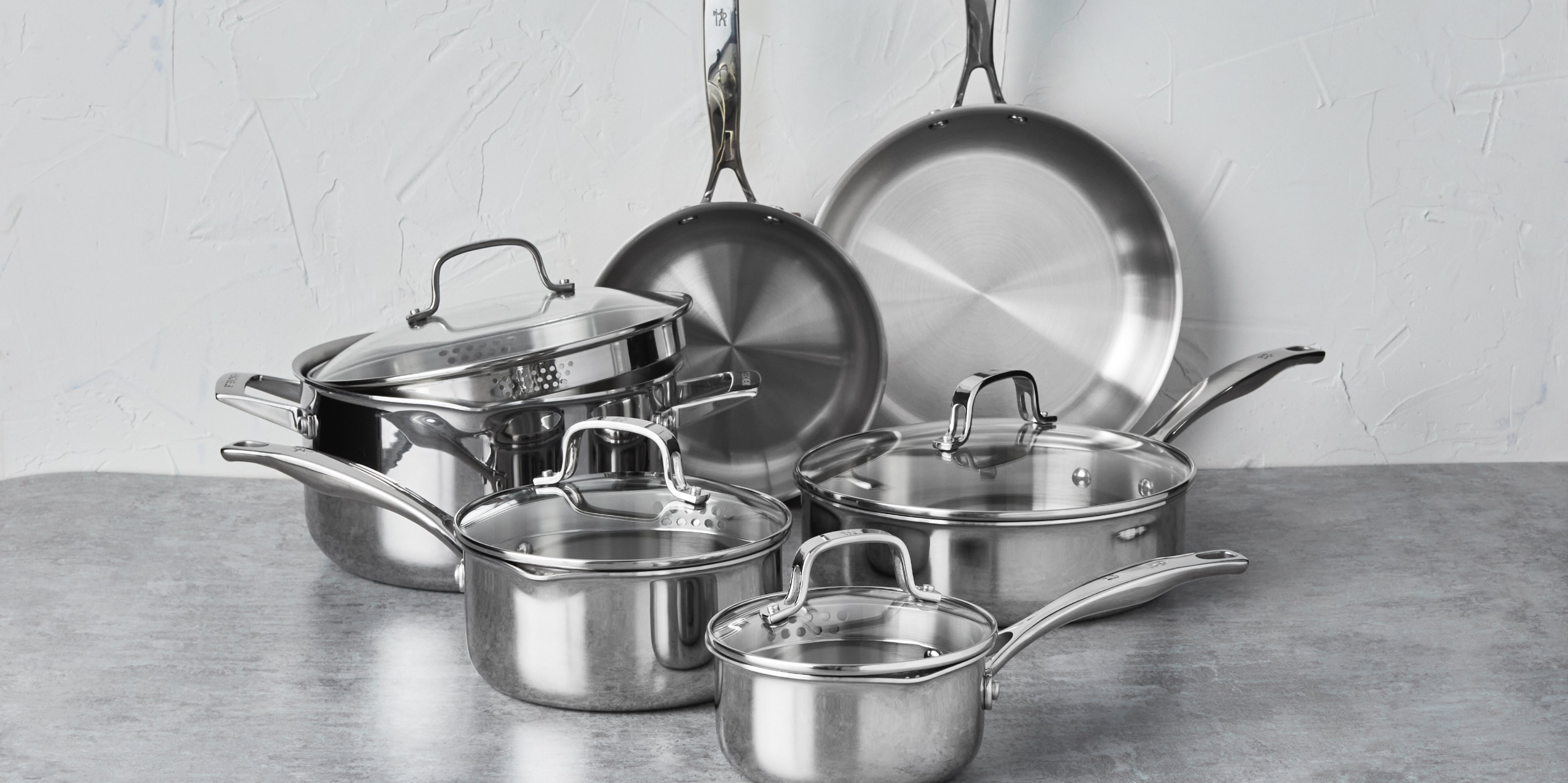 Henckels 10pc Stainless Steel Cookware Set, CLAD H3 Series – Premium ...