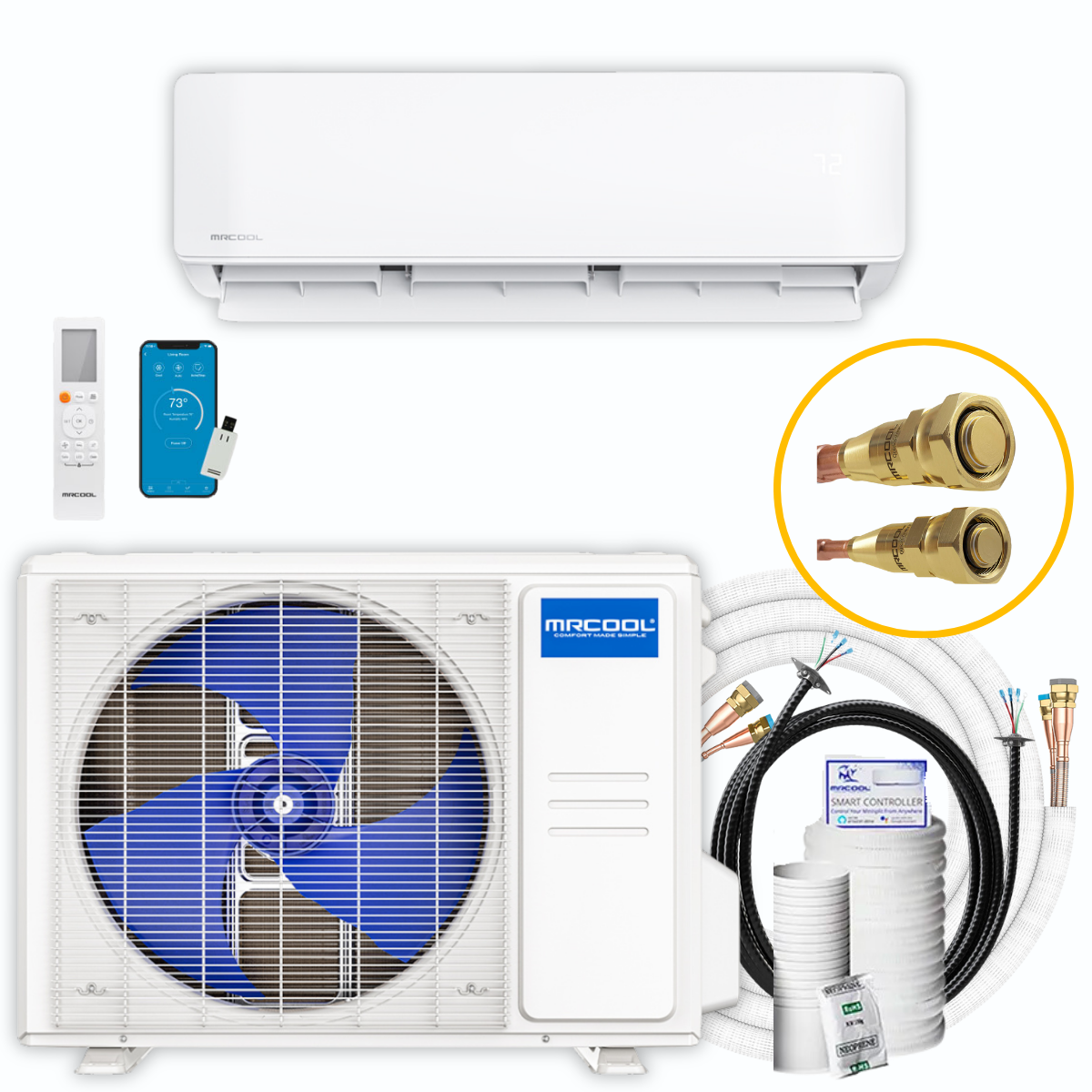 MRCOOL DIY 24K BTU Ductless Mini Split Heat Pump Complete System, Ener