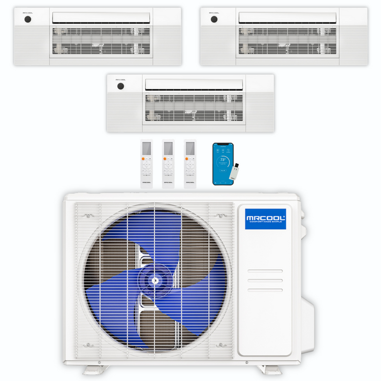 3 zone ductless mini hot sale split