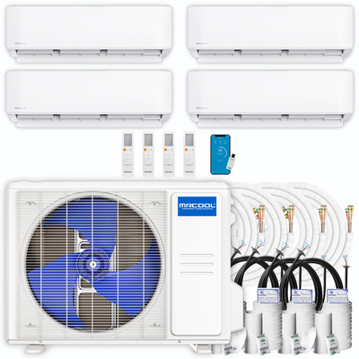 MRCOOL DIY Mini Split - 36,000 BTU 4 Zone Ductless Air Conditioner And ...