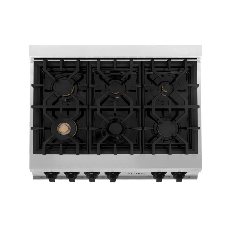 ZLINE Autograph Matte Black Package - 36 Rangetop, 36 Range Hood, Di –  Premium Home Source