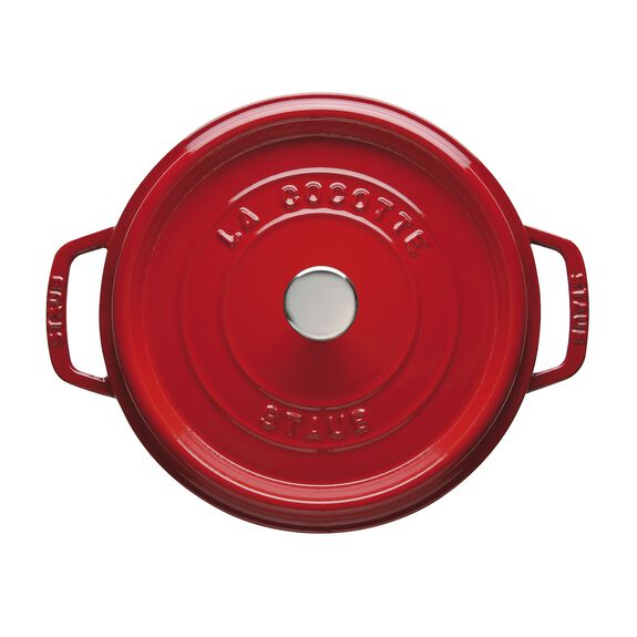 Staub Cast Iron 4-qt Round Cocotte - Cherry