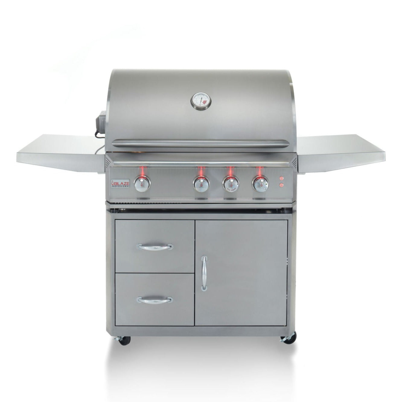 Blaze Professional 34 in., 3 Burner Built-In Natural Gas Grill with Gr ...