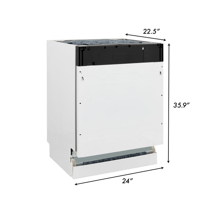 ZLINE Appliance Package - 30 in. Dual Fuel Range, Over-the-Range Microwave, 3 Rack Dishwasher, Refrigerator, 4KPR-RAOTRH30-DWV