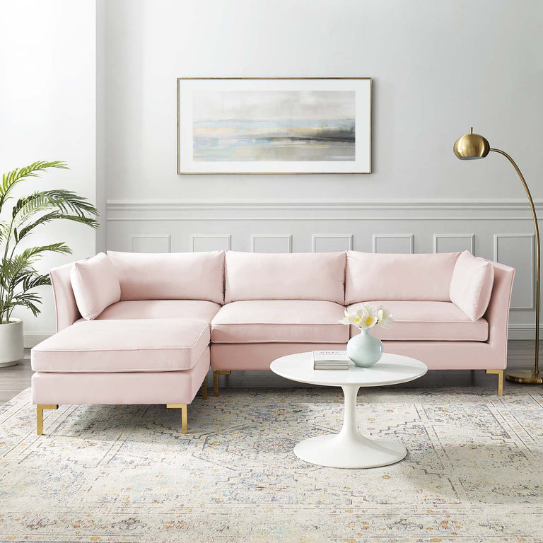 Pink sectional online