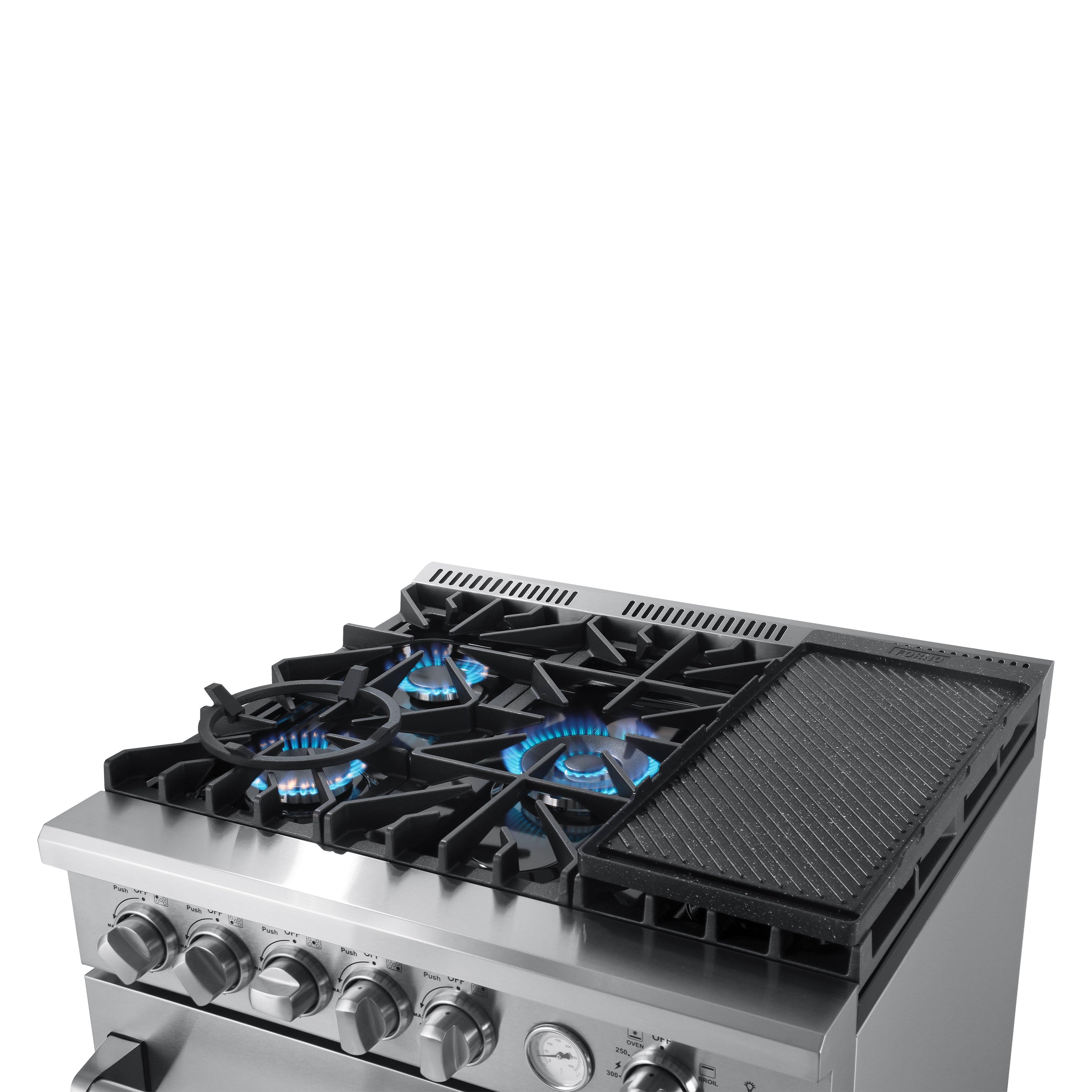 5 burner gas stove store with air fryer