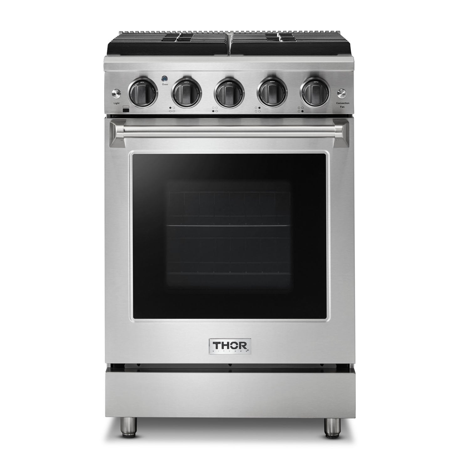 Thor Kitchen 24 in. Professional Propane Gas Range in Stainless Steel,