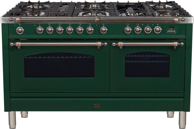 ILVE 60 in. Nostalgie Series Natural Gas Burner and Electric Oven