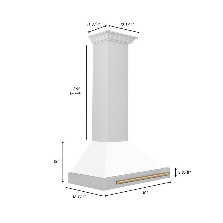 ZLINE 48 Inch Autograph Edition Stainless Steel Range Hood with Champa –  Premium Home Source