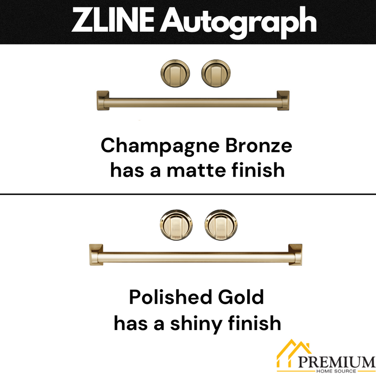 ZLINE Autograph Package - 36 In. Gas Range and Range Hood with White Matte Door and Gold Accents, 2AKP-RGWMRH36-G