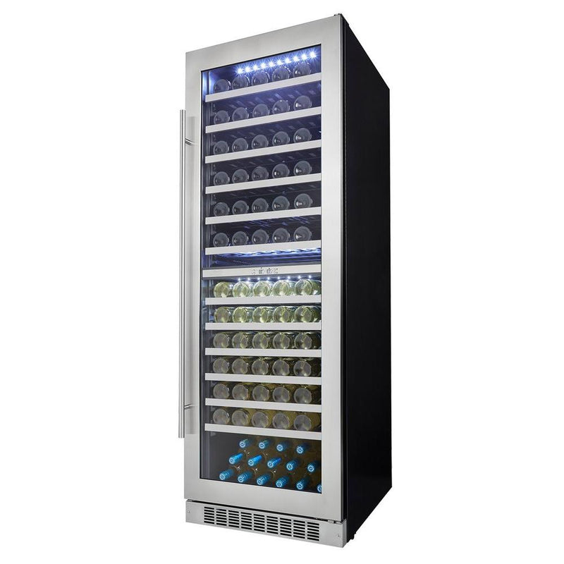 Danby Silhouette 24 In. 129 Bottle Capacity Dual Zone Wine Cooler, SPR ...