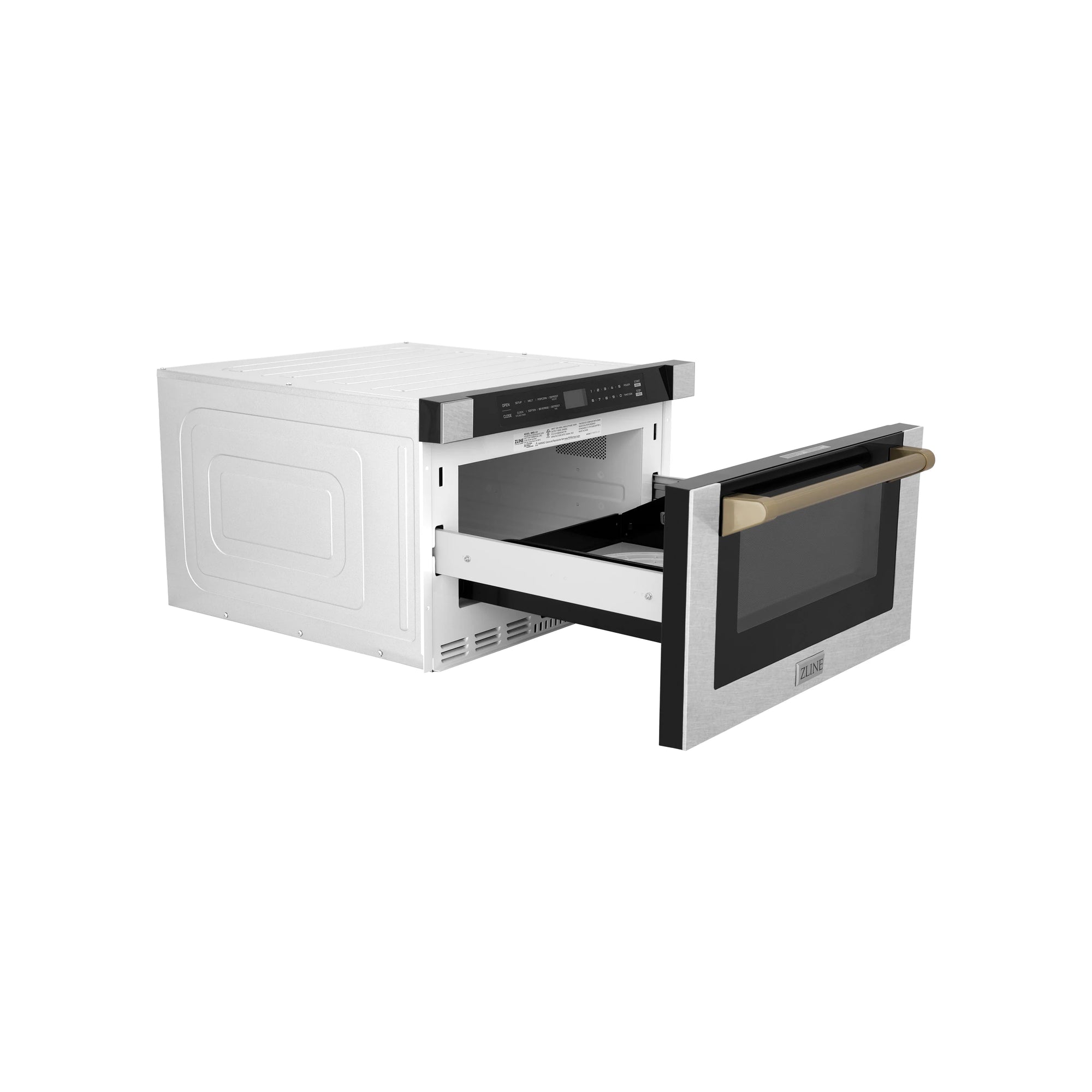 ZLINE 24" Microwave Drawer in Fingerprint Resistant Stainless Steel an