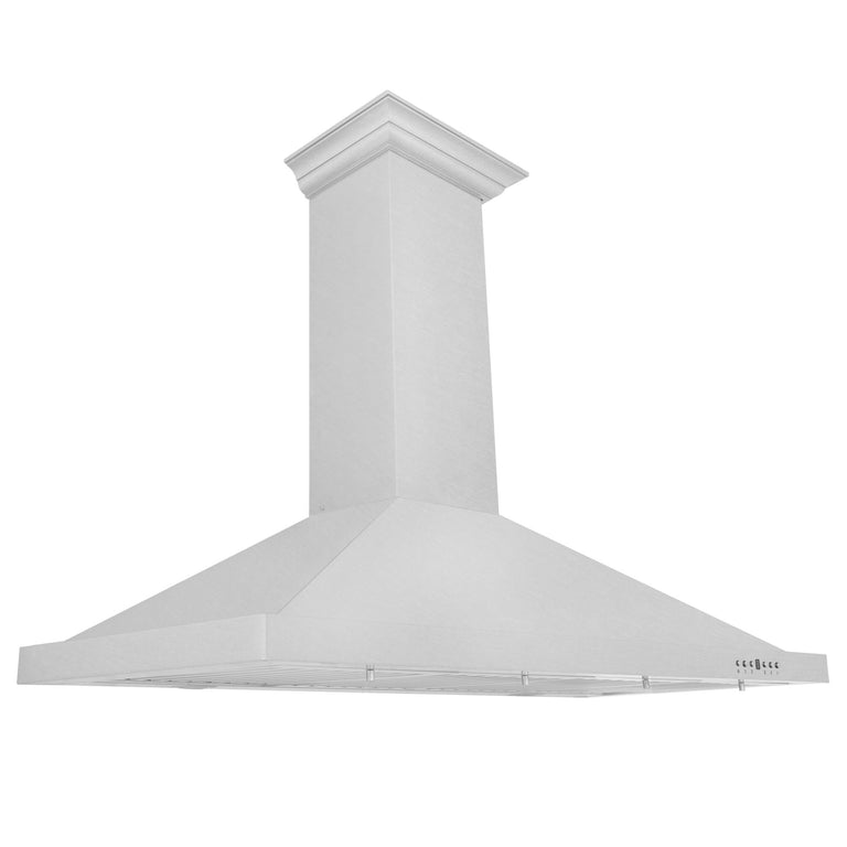 ZLINE Vented Crown Molding - Wall Mount Range Hood - DuraSnow (CM6V-8KBS) -  The Range Hood Store