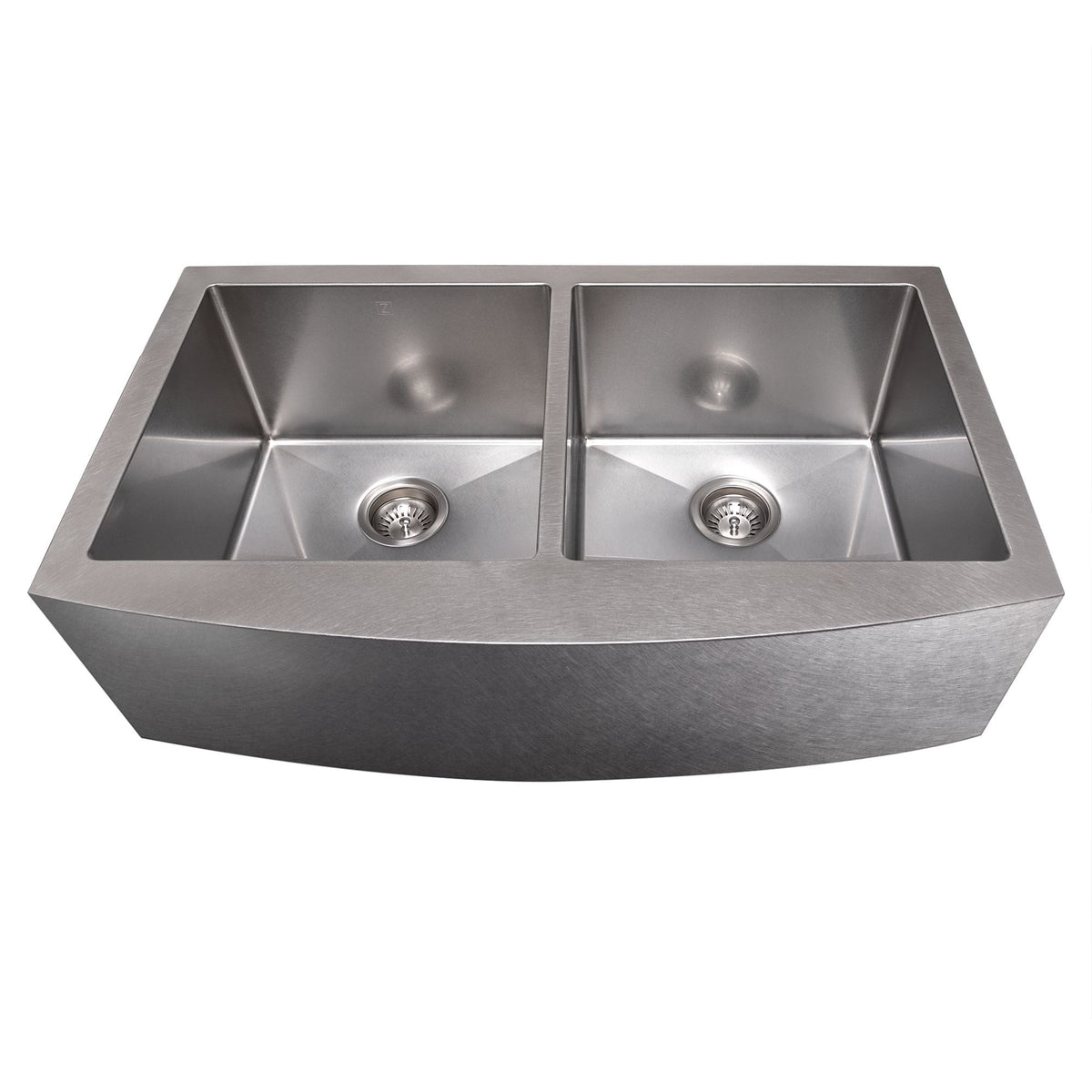 Zline 36 In Niseko Farmhouse Apron Mount Double Bowl Durasnow® Stainl